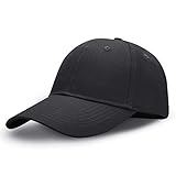  LIVACASA Casquette de Baseball Homme Femme Respirante Légère Ajustable Anti-Soleil Cap Chapeau de Soleil pour Sport Noir