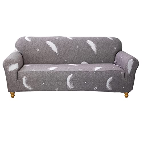 Feilaxleer Funda Elástica para Sofá 1 Plazas/2 Plazas/3 Plazas/4 Plazas,Antideslizante Protector Cubierta para Sofá con Cuerda de Fijación (2 Plazas,C)