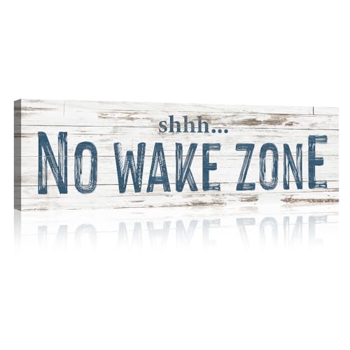 TAILORED CANVASES - No Wake Zone Sign, Charming Wall Decor