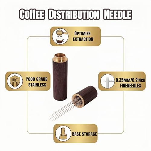 6-Needle Walnut WDT Tool