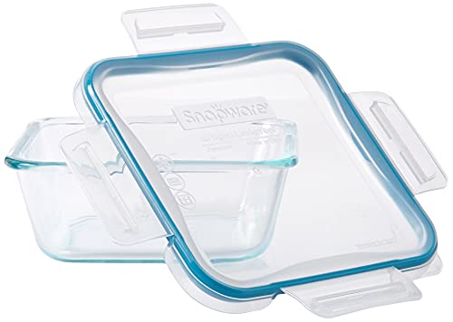 Snapware Total Solution 24-Pc Glass Food Storage Container Set With Plastic Lids, 4-Cup, 2-Cup & 1-Cup Meal Prep Containers, Bpa-Free Lids With 4 Locking Tabs, Microwave, Dishwasher, And Freezer Safe #TOP2