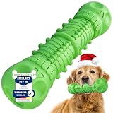 SAMNIS® - Kauspielzeug Hund - Grün - Besonders robuster Premium Naturkautschuk - unzerstörbares hundespielzeug bei normalem kauen - hundespielzeug quietschend für mittlere & große Hunde