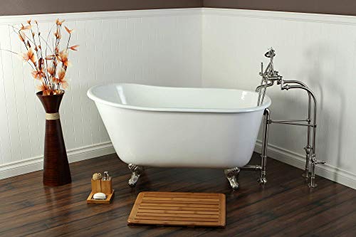 Kingston Brass CC2088 Vintage Clawfoot Tub Drain, 22-5/8-Inch, Brushed Nickel
