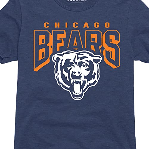 Junk Food NFL - Chicago Bears Bold Logo Adult SS T-Shirt Blue by Junk Food - Used condition - Image 4