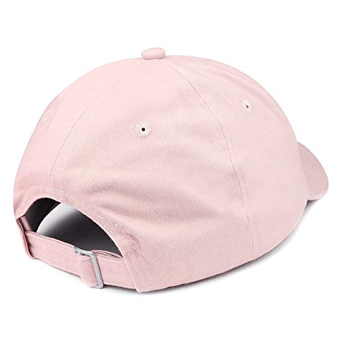 Top Level Apparel Los Angeles Cursive Logo Embroidered Low Profile Soft Crown Unisex Baseball Dad Hat Lightpink #TOP1