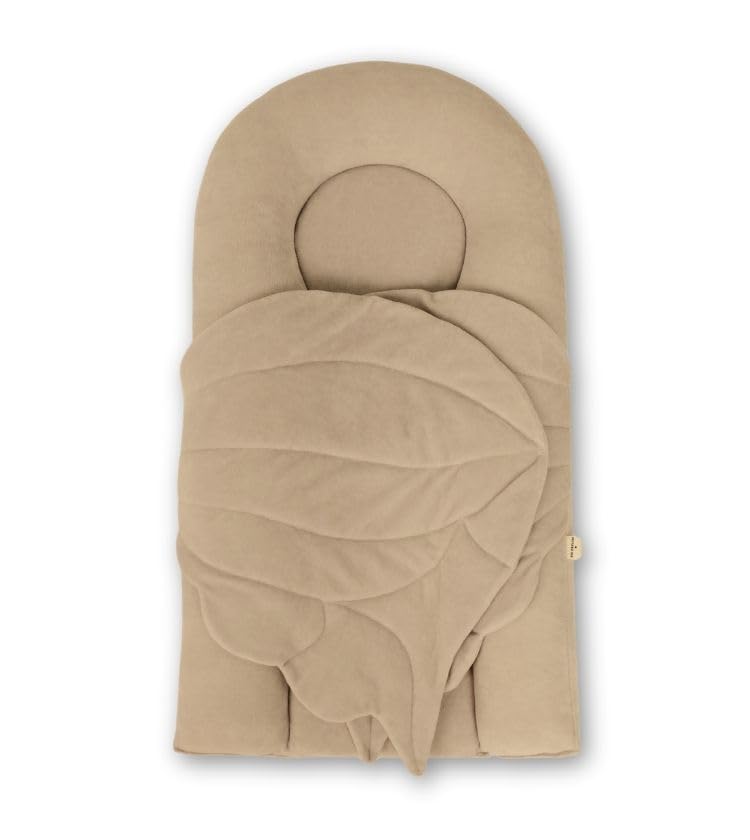 Handmade Baby Play Lounger – Soft Cotton Nest for Tummy Time, Diaper Changes & Play – Hypoallergenic Materials – Two Size Options (Beige, Maxi)
