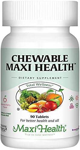 Maxi Health Chewable - Multivitamin for Men and Women - Enhanced Absorption and Bioavailability - Daily Mens Multivitamins and Womens Multi Vitamin & Mineral Supplement for Adults 90 Count