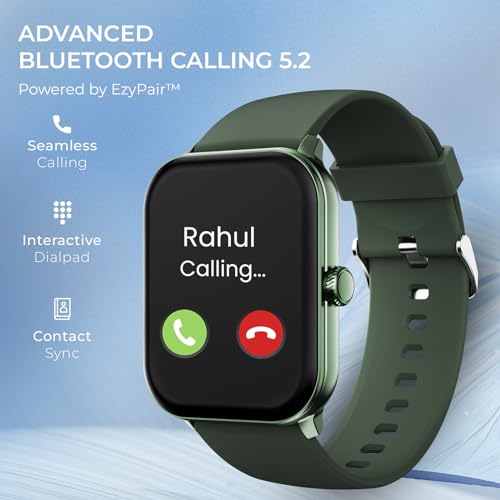 Image of beatXP Nexus 1.78 Super AMOLED Display Bluetooth Calling Smart Watch, Metal Body, Rotary Crown, 368 * 448px, 1000 Nits, 60Hz Refresh Rate, 100+ Sports Modes, 24 /7 Health Tracking, IP68 (Mint Green)