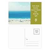 #N/A DIYthinker Océan Sable Science Plage Nature Photo Poésie Carte postale Set 20pcs côté Mailing carte Merci 5,7 pouces x 3,8 pouces Multicolor 5.7 pouces x 3.8 pouces Multicolore