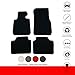 Floor Mats Compatible with BMW F30 3 Series 4DR Sedan, 2012-2018 Factory Fitment Floor Mats Carpet Front & Rear Black 4PC Nylon by IKON MOTORSPORTS, 2013 2014 2015 2016 2017