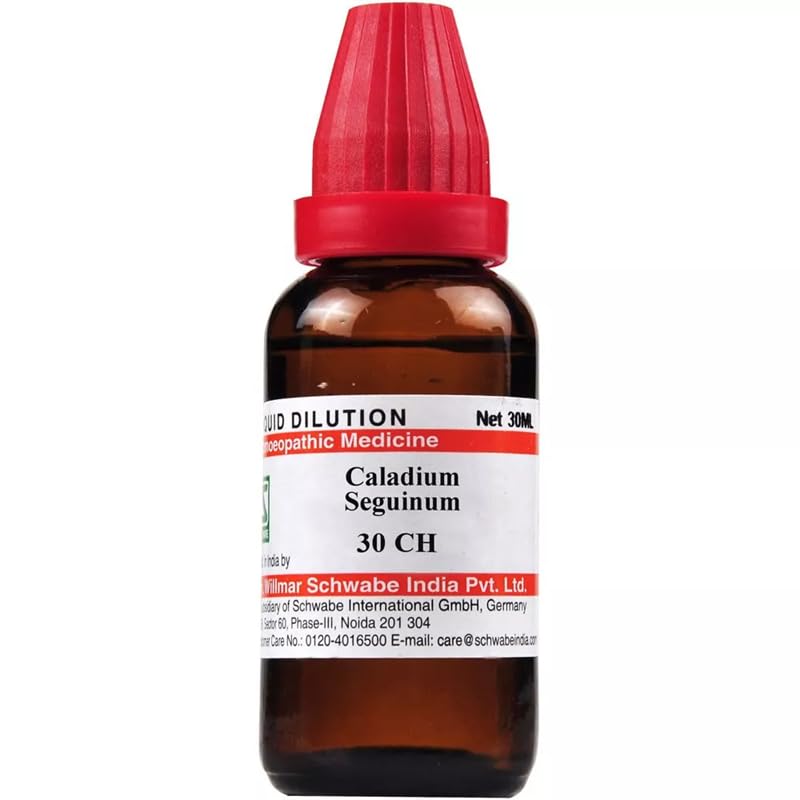 Willmar Schwabe India Homeopathic Caladium Seguinum 30 CH (30ml) - by Pharmazenix