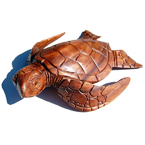 Seestern Sportswear Décoration en bois naturel sculpté par Bali Tortue 26 x 20 cm FBA 2080 Cover