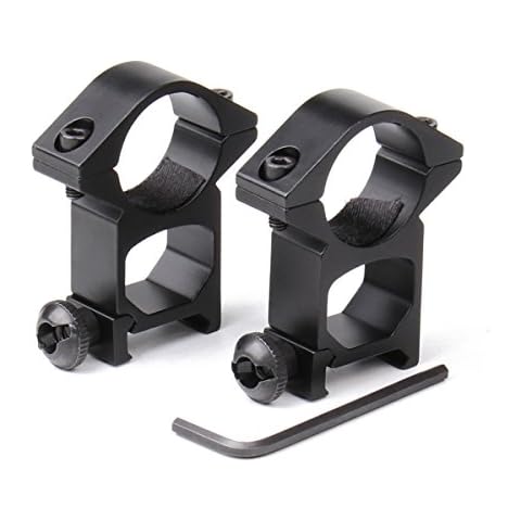 NcDe 1"/2 Pieces High Profile Scope Mount Ring for 20mm Picatinny/Weaver Rail Cover
