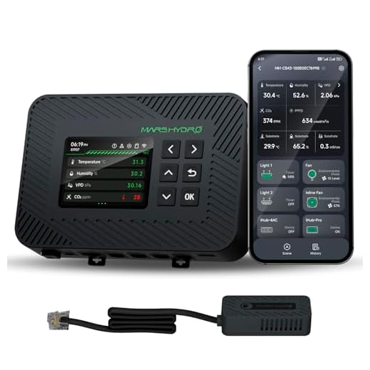 TronicXL 30W 230V Mini Grow Ventilator mit Clip Klemme und Standfuß I Mit Netzstecker I Clipventilator für Homebox Growbox Growschrank Secret Jardin GrowPro DiamondBox Zelsius Mars Hydro etc. 16 MARS HYDRO Smart Controller