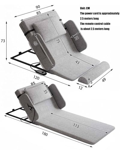 Respaldo de cama eléctrico elevable para leer y comer cómodamente en el hogar 8