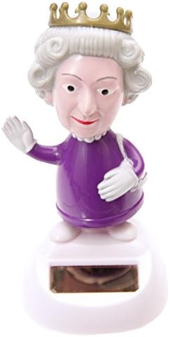 Puckator FF30 Solar-Powered Dancing Queen Ornament, 8 cm L x 8 cm W x 10 cm H, Purple
