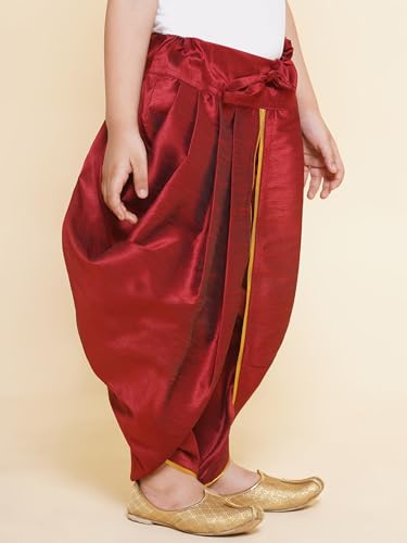 Boys Slub Dupion Gold Border Patiala Pant (BD41 TO 46)3