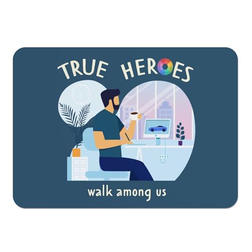 Sets de table True Heroes bleu en liège grand format 39.5x28.5cm finitions soignées
