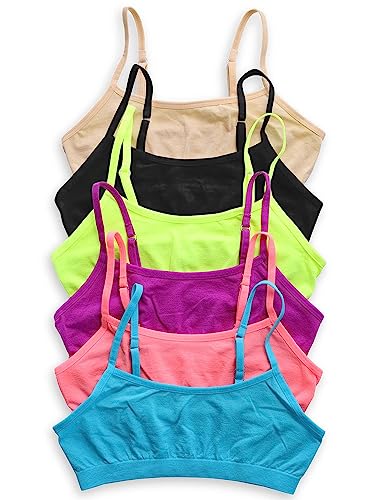 Caramel Cantina Big Girls 6 Pack Seamless Training Comfort Bras2