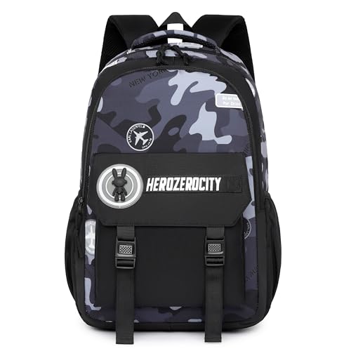 MITOWERMI Mochila para meninos para crianças, mochilas escolares para alunos do ensino fundamental,