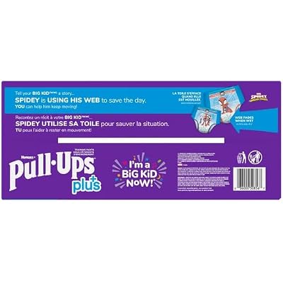 Huggies Pull-Ups Boys' Potty Training Pants, Size 3T-4T Training Underwear (32-40 lbs), 4 Packs 29 Per Pack 116 Count Total, Packaging May Vary Exclusive Spiderman Designs