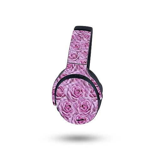 Image of MightySkins Carbon Fiber Skin Compatible with Skullcandy Crusher ANC 2 - Box of Roses | Protective, Durable Textured Carbon Fiber Finish | Easy to Apply
