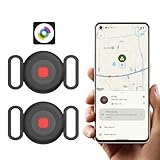 Katze Hund GPS Tracker für Android ohne ABO, Hundetracker Katzentracker für Halsband, Android Smart Tag kompatibel mit Google Find Hub, Wasserdicht Tracking Standort von Haustieren (2 Pack)