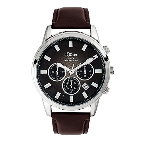 Preisvergleich Produktbild s.Oliver Herren-Armbanduhr Chronograph SO-3684-LC