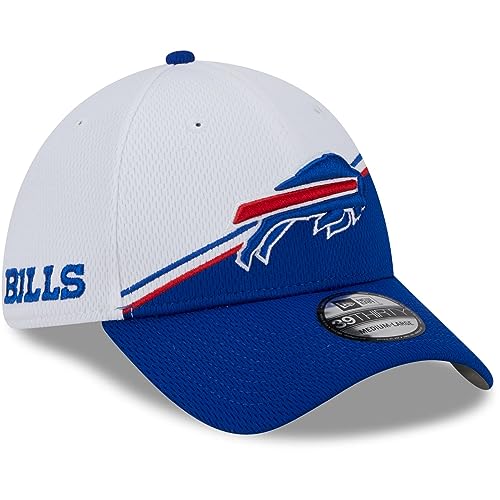 New Era 39Thirty Cap - Sideline 2023 Buffalo Bills - S/M White, S-M - Image 2
