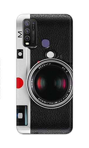 Image of Printed Hard Back Cover Case for Vivo Y50 Back Cover (Vintage Camera) -1302