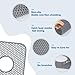 Bestjing 2 Pack Silicone Sink Mat, 13.58''x 11.6'' Sink Protectors for Kitchen Sink with Center Drain, Non-Slip Heat Resistant Mat Grid for Bottom of Stainless Steel Porcelain (Center Hole)