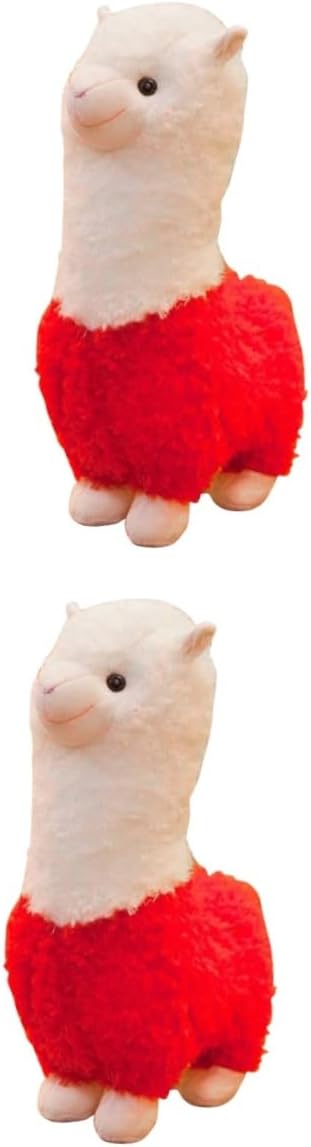 SAFIGLE 2pcs Toys Gift Size Sheep Choice Kids Chic Shape Cm Zoo Stuffed Animal White Doll Lovers And Alpaca Birthday