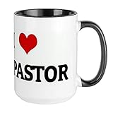 CafePress I Love MY PASTOR Large Mug Coffee Mug, Large 15 oz. White Coffee Cup