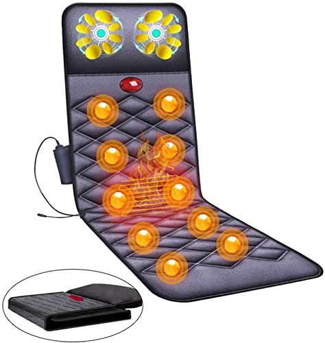 Tapis de massage complet du corps à 10 moteurs vibrants et chaleur
