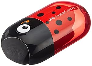 Faber-Castell 183526 - Doppelspitzdose Käfer, inklusive Radierer