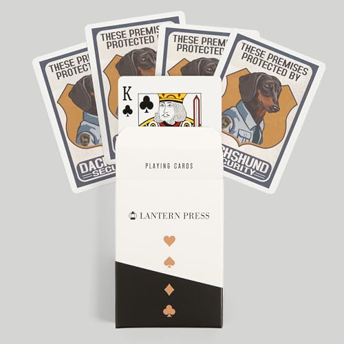 Lantern Press Baraja de Póker con Diseño de Perro Dachshund miniatura 6