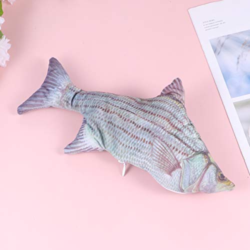 Brinquedo interativo para gatos da POPETPOP – Brinquedo elétrico para gatos com peixes em movimento,