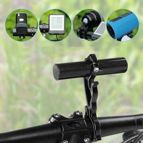 Wxinsheng Fahrradlenker Verlängerung Set,2pcs Fahrrad Lenker Extender,10cm Fahrradlenkerzubehör aus Aluminiumlegierung,Einzelclip Lenkerverlängerung,für Motorräder,zur Befestigung von Tacho, Licht