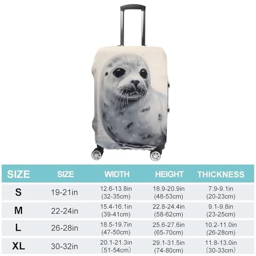 Harp Painting Luggage Cover, Washable Elastic Suitcase Cover Protector Fit 18-32 Inch Luggage2