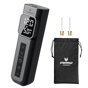 ETENWOLF P200 Electric Ball Pump 2000mAh Sports Air Pump with Digital Pressure Gauge for Basketball Soccer Volleyball