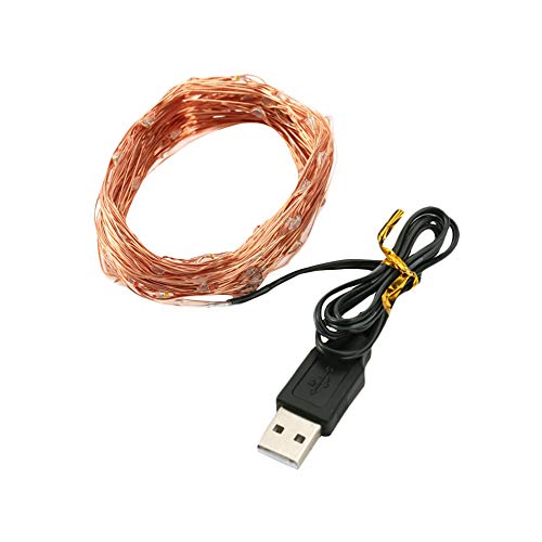 Sobotoo Led String Lights Decorative USB Powered Fairy Starry Lights Waterproof Copper Wire Light for Xmas Party