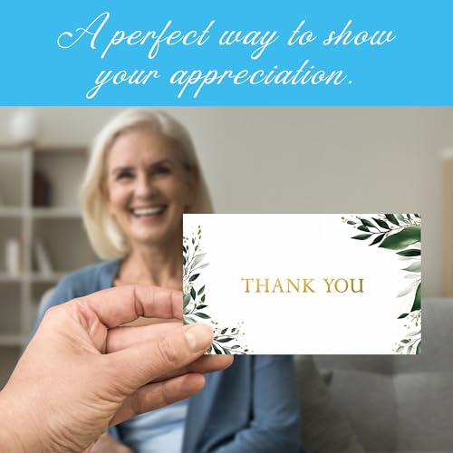 Image of Oaklyn 48 Pack Thank You Cards with Envelopes 4 inchx 5.25 inch for Weddings, Baby Shower, Birthday Parties, Business, and Graduation Thank You Cards Blank - Floral