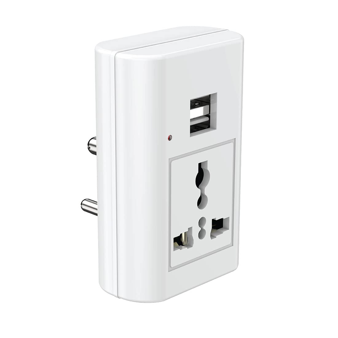 Polycab Travel Adaptor with Twin USB Charging Port PC For Home & Office Use With Surge Protection and Indicator White and Grey Socket For Computer & Laptop (B09N1613CJ) Amazon Price History, Amazon Price Tracker