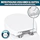 BenaVita Premium WC Sitzerhöhung 5 cm aus Duroplast - Erhöhter Toilettensitz für bequemes Sitzen inkl. Absenkautomatik - Belastbar bis 175 kg (Befestigung von Oben & Unten)