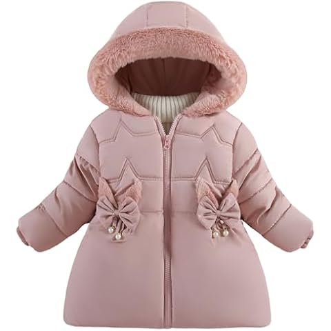 SEAUR Girls Hooded Puffer Jacket for Winter Cover