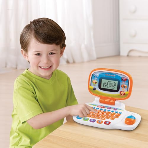 Image of vtech tote and go laptop, orange- Multi color