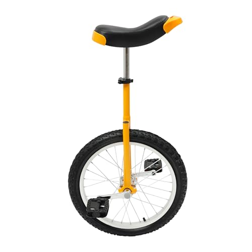 Image of DYNAMI Unicycle with Excellent Steel Frame,Leakproof Tire,Adjustable Height,Curved PU Seat,Mute Bearing,Anti-Slip Designs,for Outdoor Sports Fitness Exercise