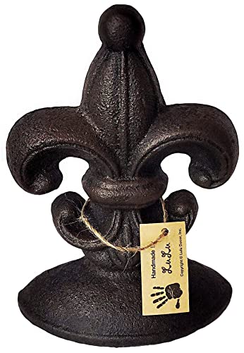 Lulu Decor LB10BK Cast Iron Fleur De Lis Door Stop thumb #3