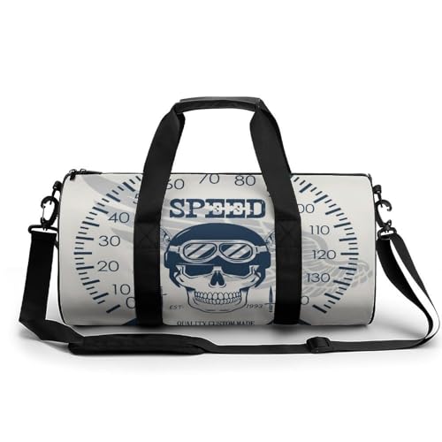 Sac de sport gym Crâne de Vitesse compact pour voyage et bagage