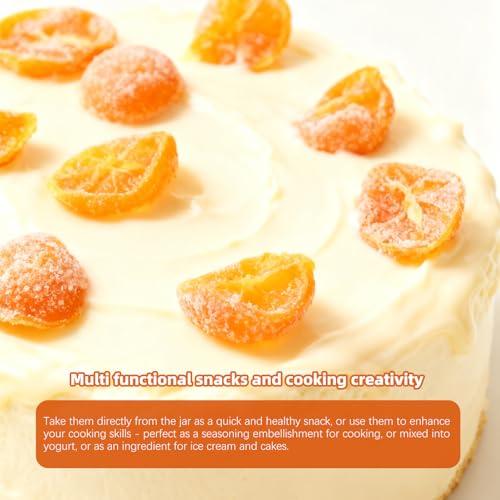 SIJIYUNLI-Ice Sugar Kumquat 300g/10.58oz Candied small citrus,Preserved fruit snacks,Whole fruit Kumquat.As a Snack/Tea companion/Dessert ingredient/Secret ingredient in cooking. - Thumbnail 4